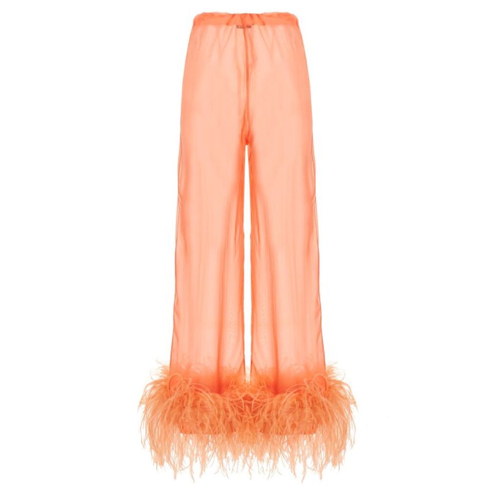 Oséree Multicolor Silk Casual Women's Pants